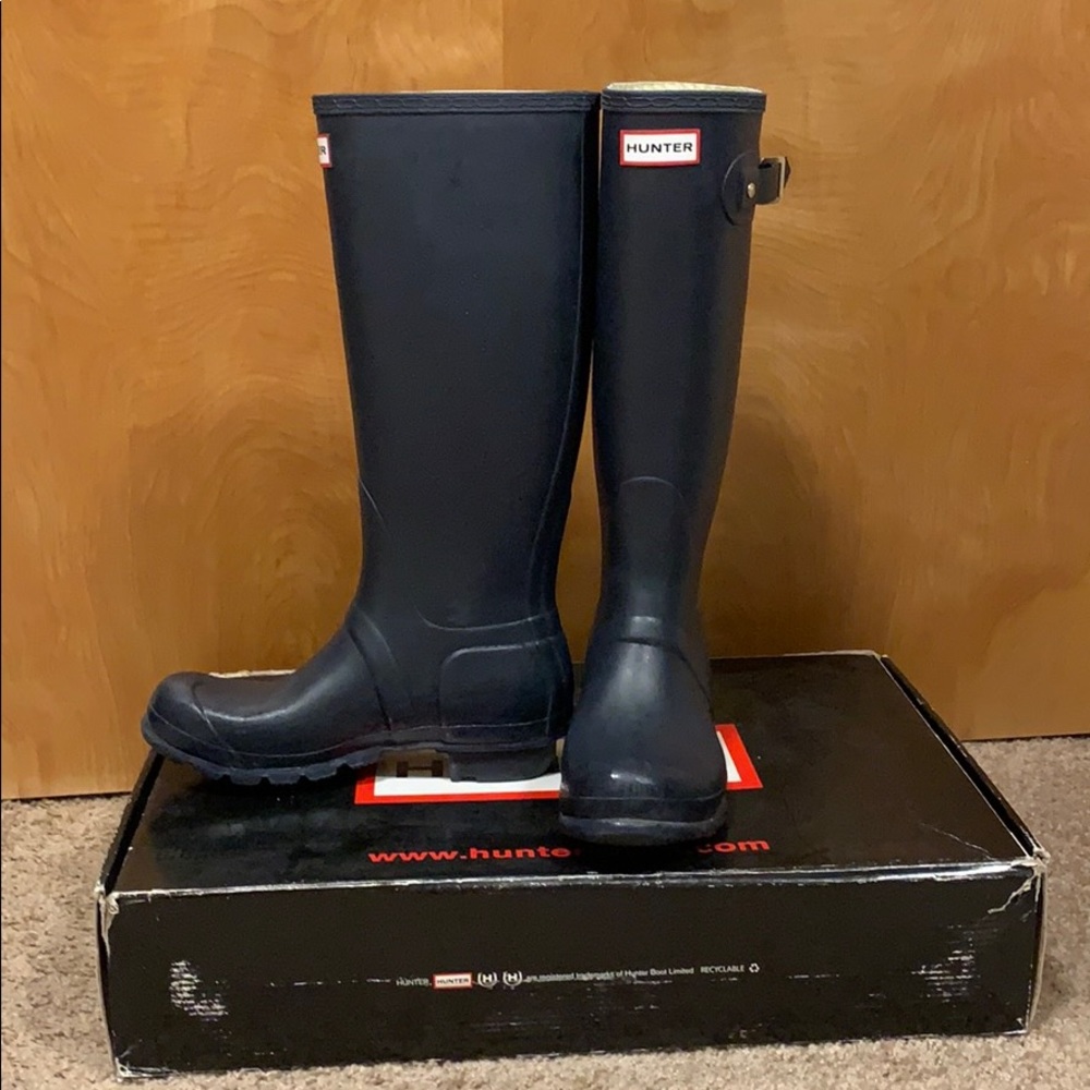 Hunter rain boots. Socks included!